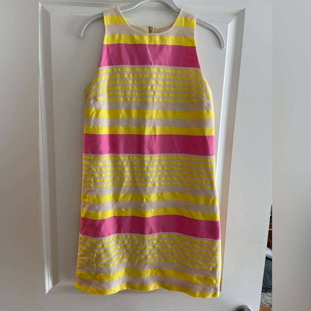 Yellow and pink LOFT dress